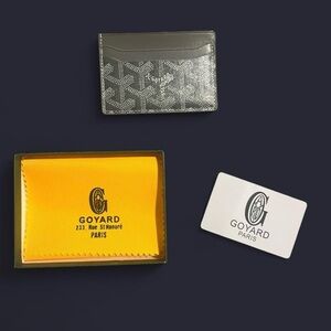 Goyard Black and Gray Card Holder